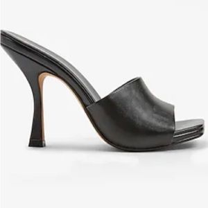 Sandals heels-shoes express. Square Toe Mid Heeled Sandals new